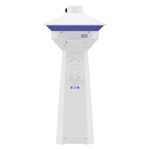 Colonnina con illuminazione incorporata - Hattaras - Eaton - di distribuzione elettrica / per pontile / LED