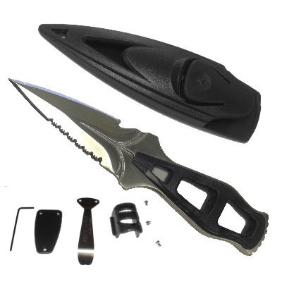 Coltello da immersione - Stiletto  - Beaver - lama corta tagliente / tagliafili / tascabile