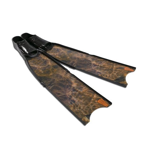 Pinne per pesca subacquea - BROWN-CAMO - Leaderfins - in fibra di vetro