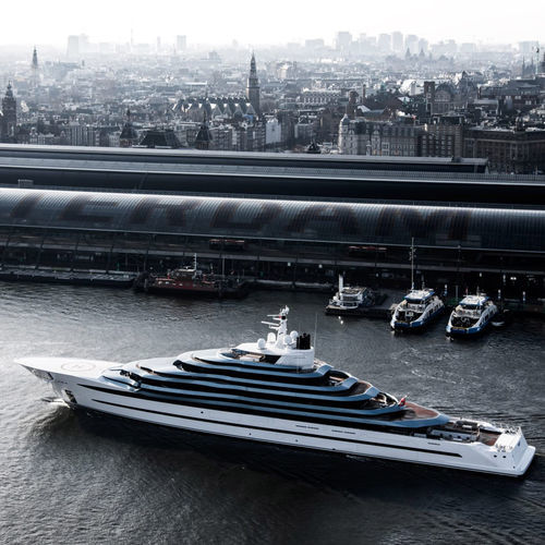 Mega-yacht da crociera - KAOS - Oceanco - con fly / raised pilothouse / con piscina