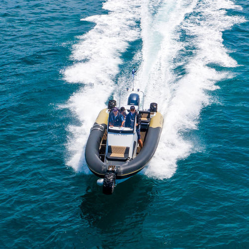 Gommone fuoribordo - 7.5M - Sealegs International Limited - semirigido / RIB / con console centrale