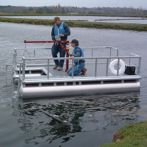 Pontile galleggiante - Service Barge - AMERICAN PLEASURE PRODUCTS, INC - da lavoro / per marina / in alluminio