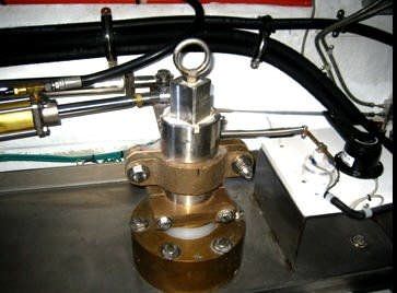Martinetto per yacht - RUDDER UPPER HOLDER - Aritex - idraulico / per timoneria