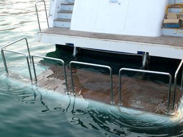 Piattaforma elevatrice - TRANSOM PLANK  - Aritex - per yacht / per specchio di poppa