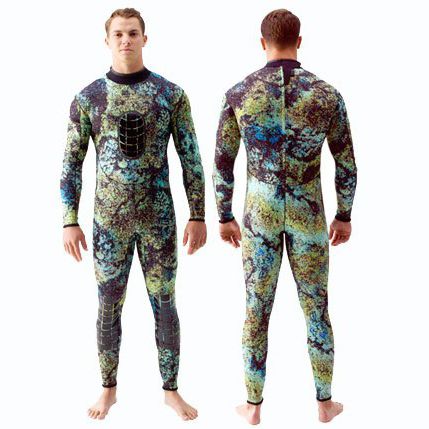 Muta neoprene per pesca subacquea - DIGI-TEK CAMO - STEAMER - Riffe International - monopezzo / a maniche lunghe / 1.5 mm