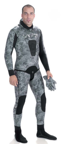 Muta neoprene per pesca subacquea - BLACK DIAMOND CAMO - SPETTON - due pezzi / 3 mm / 5 mm