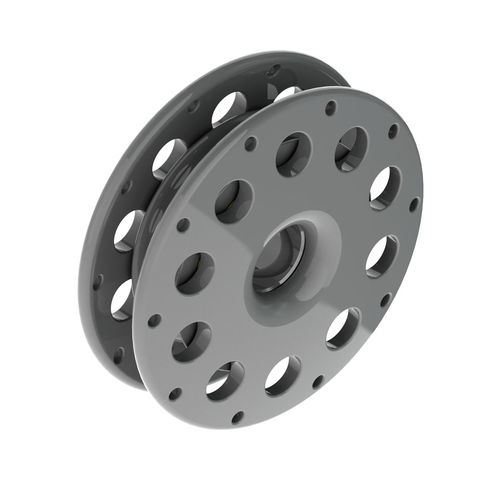 Bozzello singolo - KB12C - KARVER SYSTEMS - ad alta resistenza / con attacco tessile / con cuscinetto a rulli