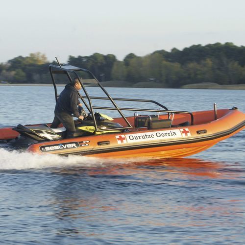 Barca professionale a propulsione tramite jet-ski - 575 RESCUE - SEALVER - barca di salvataggio / gommone semirigido