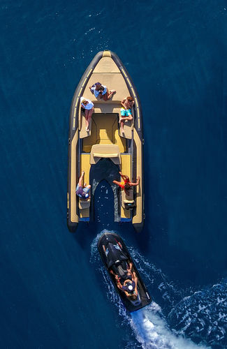 Gommone a propulsione tramite jet-ski - Z8 HEVO LINE  - SEALVER - a benzina / semirigido / con console centrale
