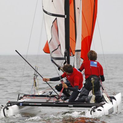 Catamarano sportivo da regata - SL16 - SIRENA VOILE - per due persone / con trapezio singolo / SL 16