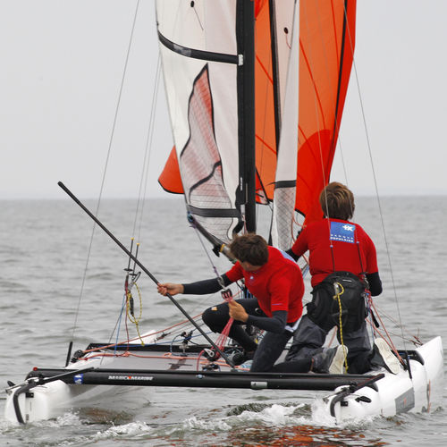 Catamarano sportivo da regata - SL15.5 - SIRENA VOILE - per due persone / per bambini / con trapezio singolo