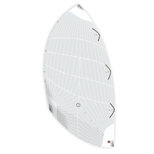 Spinnaker asimmetrico - CODE A2 RUNNER LÉGER - DELTA Voiles - per barca a vela da regata / triradiale