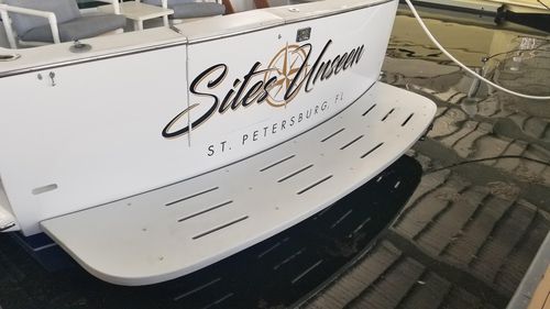 Piattaforma da bagno - 58' Hatteras Motor Yacht - Beachcomber Fiberglass Technology - fissa / per barca / per specchio di poppa