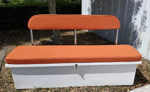 Cassa di stoccaggio con schienale - 76 inch  - Beachcomber Fiberglass Technology - per pontile / in fibra di vetro