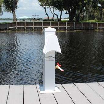 Colonnina di distribuzione di acqua - 93161 - Boat Hoist USA - per pontile / in alluminio / con avvolgitori di tubi