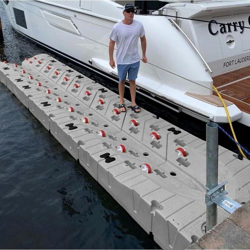 Pontile galleggiante - PMS DockMarine - modulare / per ormeggio a secco di jet-ski / per marina
