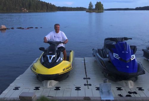 Pontile per ormeggio a secco di jet-ski - Jetport Max - PMS DockMarine - per jet-ski / rotostampato