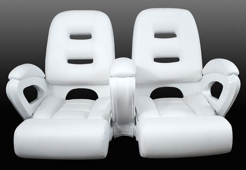 Sedile pilota - 40-1045DW - Todd Marine Products - per barca / ribaltabile / con schienale alto