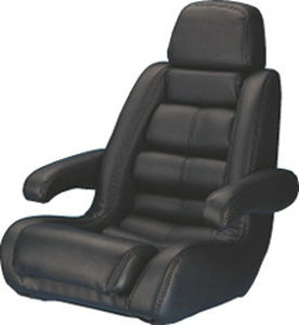 Sedile pilota - U9705BK - Todd Marine Products - per barca / con braccioli / con supporto lombare