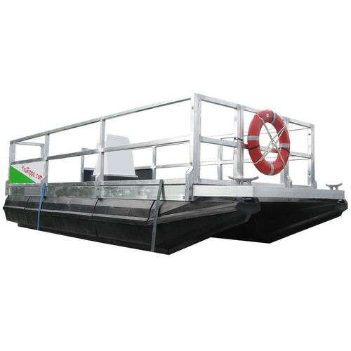 Pontoon boat fuoribordo - MOVING CRAFT - Marina Dock Systems - tri-tube