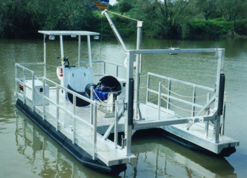 Barca professionale chiatta da lavoro - INDUSTRIAL - Marina Dock Systems - fuoribordo