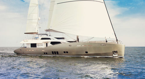 Sailing-superyacht di lusso da crociera - CONRAD 115 - LUNAR - CONRAD S.A. - con fly