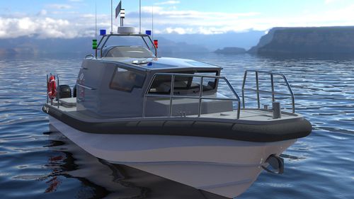 Barca professionale patrol boat - TEN - Stem Marine - fuoribordo / GRP / gommone semirigido