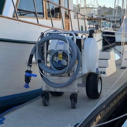 Sistema di scarico mobile - PER910 - Keco Pump & Equipment - per marina / con pompa peristaltica