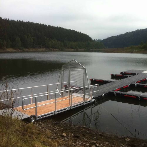 Passerella per pontile - 700 series - JETFLOAT INTERNATIONAL - manuale / in acciaio inossidabile / in acciaio galvanizzato