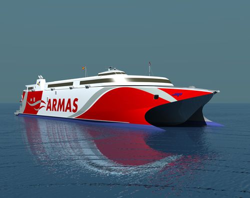 Traghetto per auto catamarano - VOLCAN DE TAGORO - INCAT - ad alta velocità