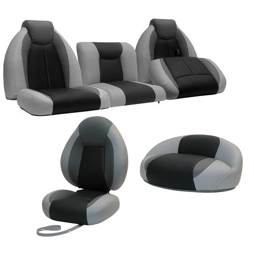 Sedile avvolgente - TZX COMPLETE SET  - Llebroc Industries - per bass-boat / 3 posti / multicolore
