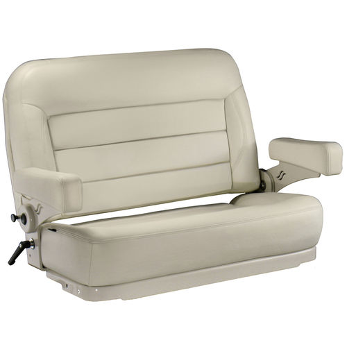Sedile per barca ad uso professionale - LX DOUBLE WIDE  - Llebroc Industries - per barca offshore / per pontoon boat / con braccioli