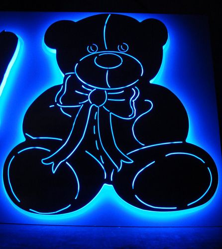 Logo per yacht - NEGATIVE PLATE  - Atep Italia - per barca / luminoso / LED