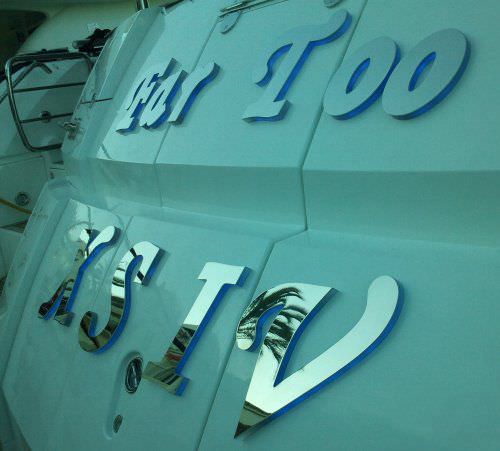 Lettera per yacht - Atep Italia - per barca / per nave / in acciaio inossidabile
