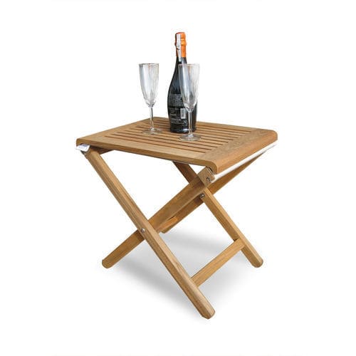 Tavolo basso per barca - SQUARE - Valdenassi - pieghevole / in teak / in teak
