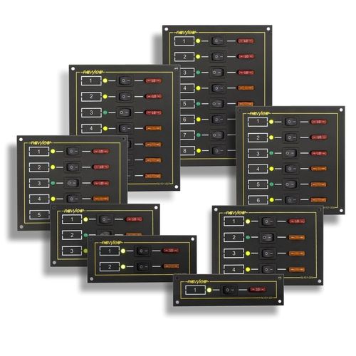 Quadro elettrico per barca - NL101-008 - NAVYLEC - di corrente / LED
