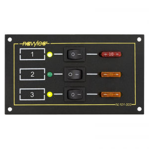 Quadro elettrico per barca - NL101-003 - NAVYLEC - di corrente / LED