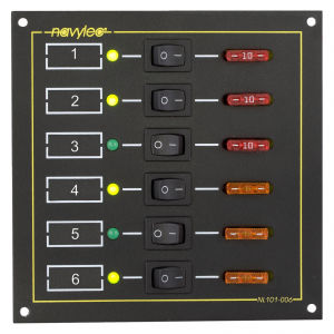 Quadro elettrico per barca - NL101-006 - NAVYLEC - di corrente / LED