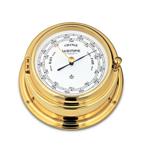 Barometro analogico - CW310008 - Gerhard D. WEMPE KG Division Chronometerwerke - in ottone / bianco