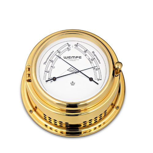 Termometro analogico - CW310009 - Gerhard D. WEMPE KG Division Chronometerwerke - igrometro / confortometro / in ottone lucidato