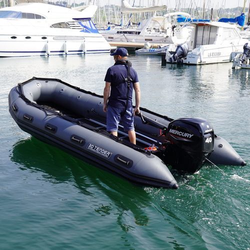 Gommone fuoribordo - POLAR 470 - 3D MARINE - pieghevole / open / in alluminio
