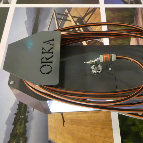 Colonnina di illuminazione - ORKA Steganlagen GmbH - per salvagente anulare / di distribuzione elettrica / di distribuzione di acqua