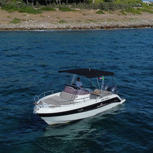 Walkaround fuoribordo - BRAVA 26 WA - Mingolla Cantiere Nautico srl - con console centrale / open / max. 10 persone