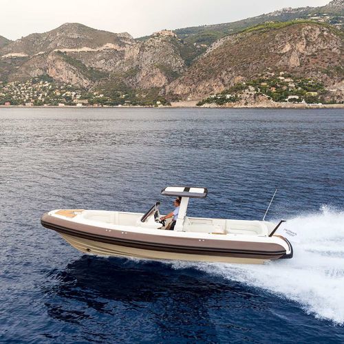 Gommone a idrogetto - TT HERE COMES THE SUN - Yachtwerft Meyer - RIB / con console centrale / max. 8 persone