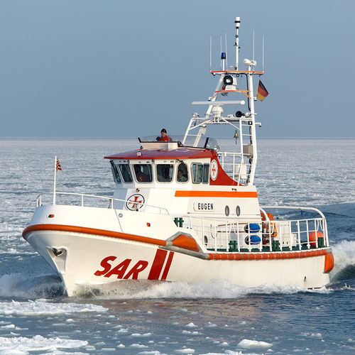 Barca professionale nave di ricerca e salvataggio - Eiswette - Fassmer - entrobordo / in alluminio / autoraddrizzante