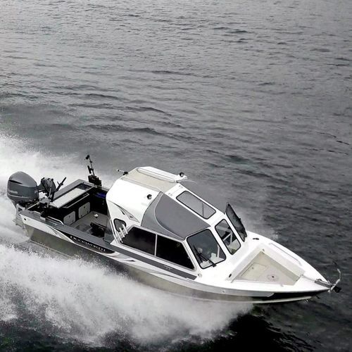 Barca da pesca e diporto fuoribordo - 22 PACIFIC NAVIGATOR - Duckworth - con cabina di pilotaggio / offshore / in alluminio