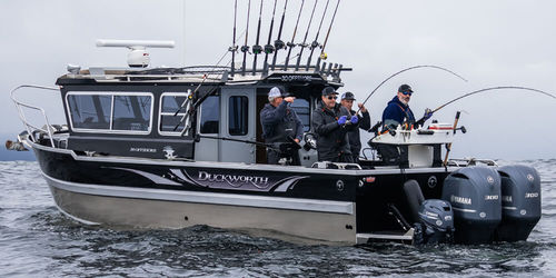Barca da pesca e diporto fuoribordo - 30 XL - Duckworth - bimotore / con cabina di pilotaggio / offshore