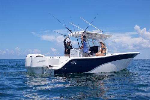Barca open fuoribordo - 288 COMMANDER  - Sea Fox Boats - bimotore / con console centrale / da pesca sportiva