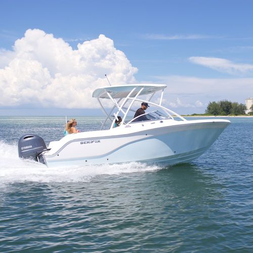 Runabout fuoribordo - 226 TRAVELER - Sea Fox Boats - bow-rider / con dual console / da pesca sportiva