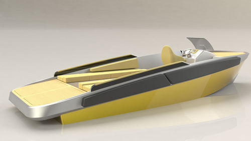 Barca open entrobordo - 27 TO - ERYD YACHTS - elettrica / con console centrale / con prendisole